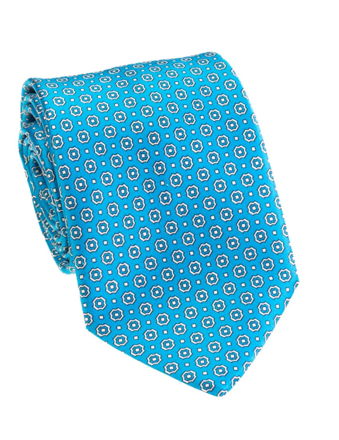 Pacific Silk - Satin Mini Floral Print Tie