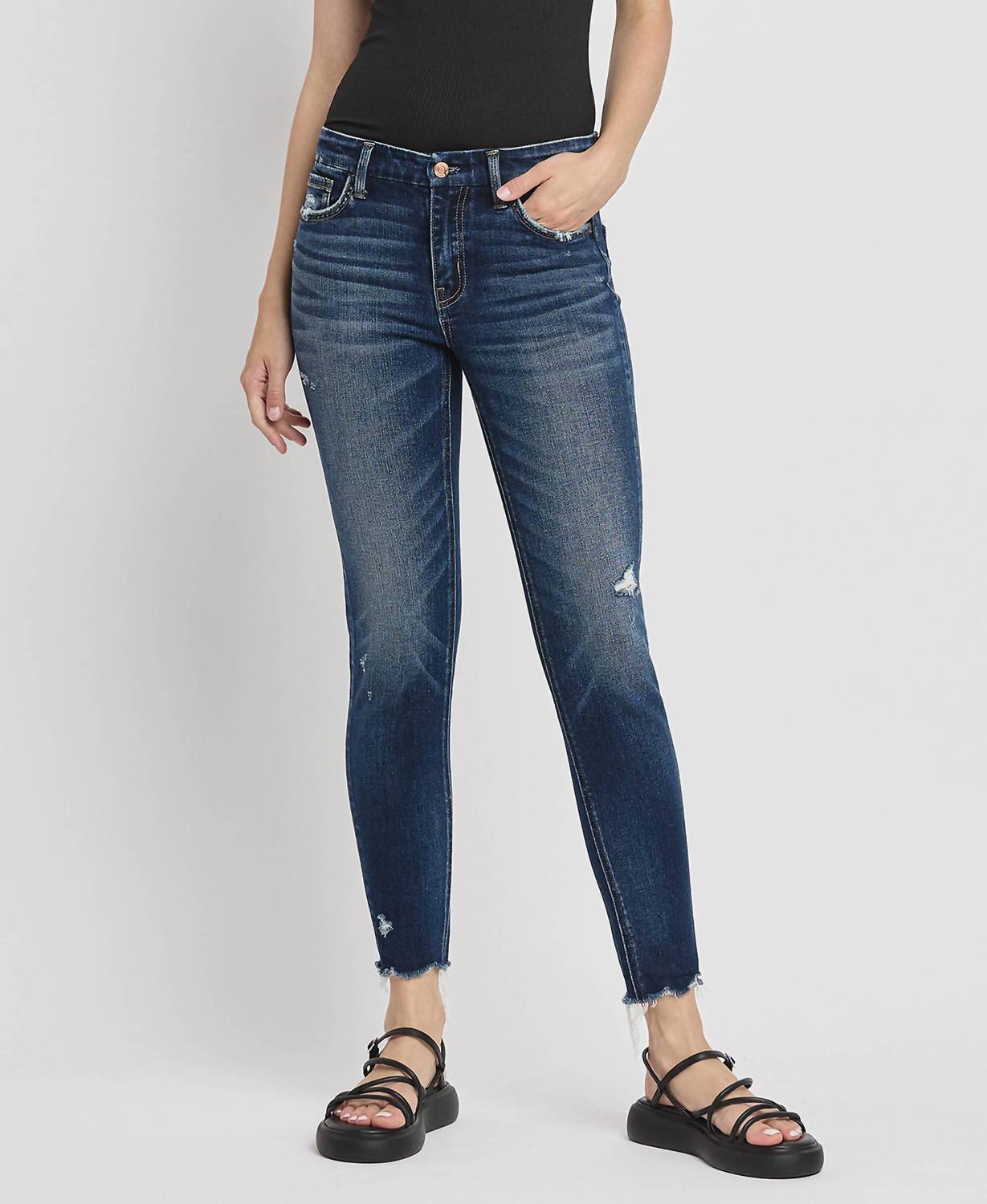 Flying Monkey - Mid Rise Ankle Skinny Jeans