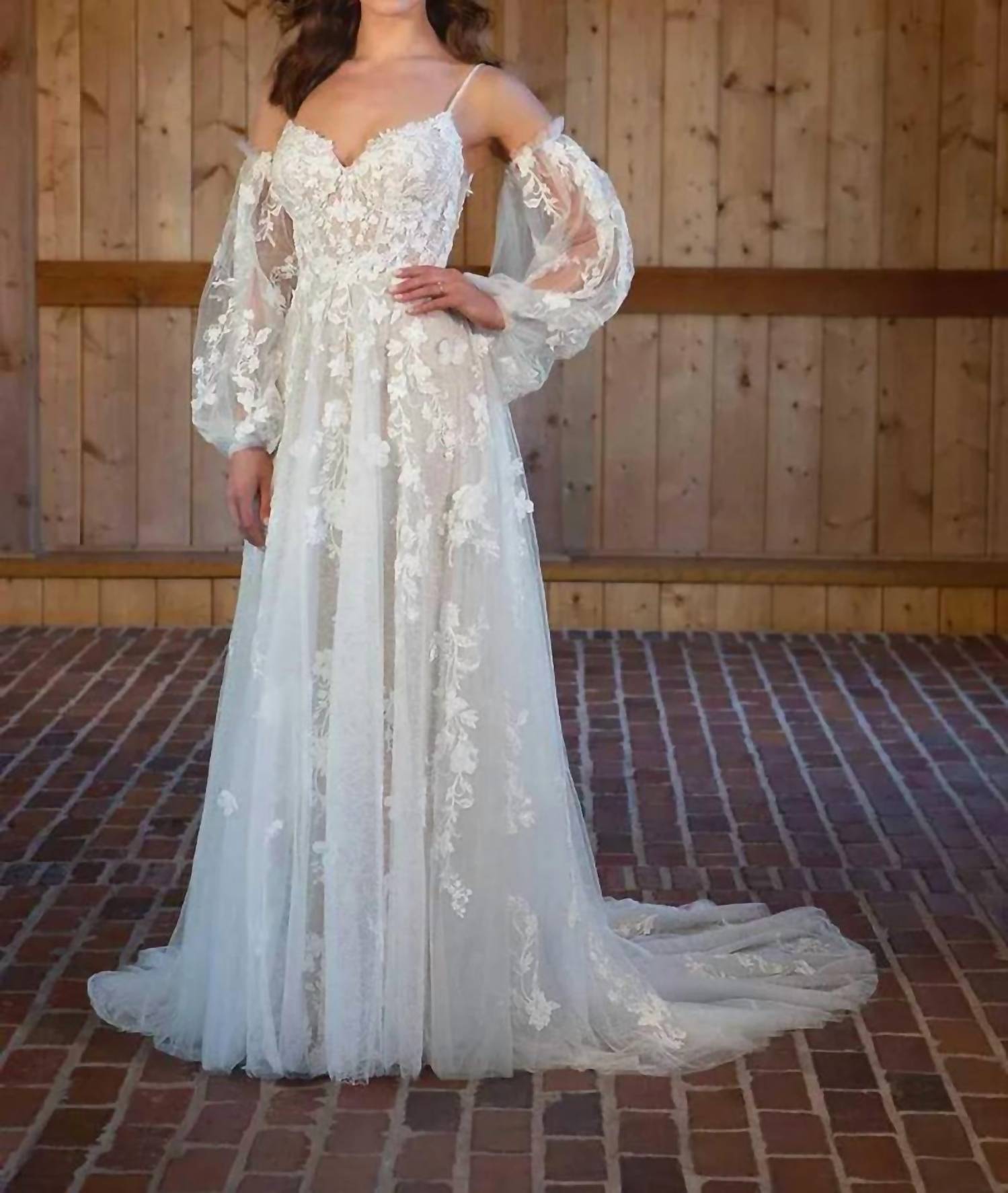 Essence Of Australia - Enchanting Floral A-line Wedding Dress