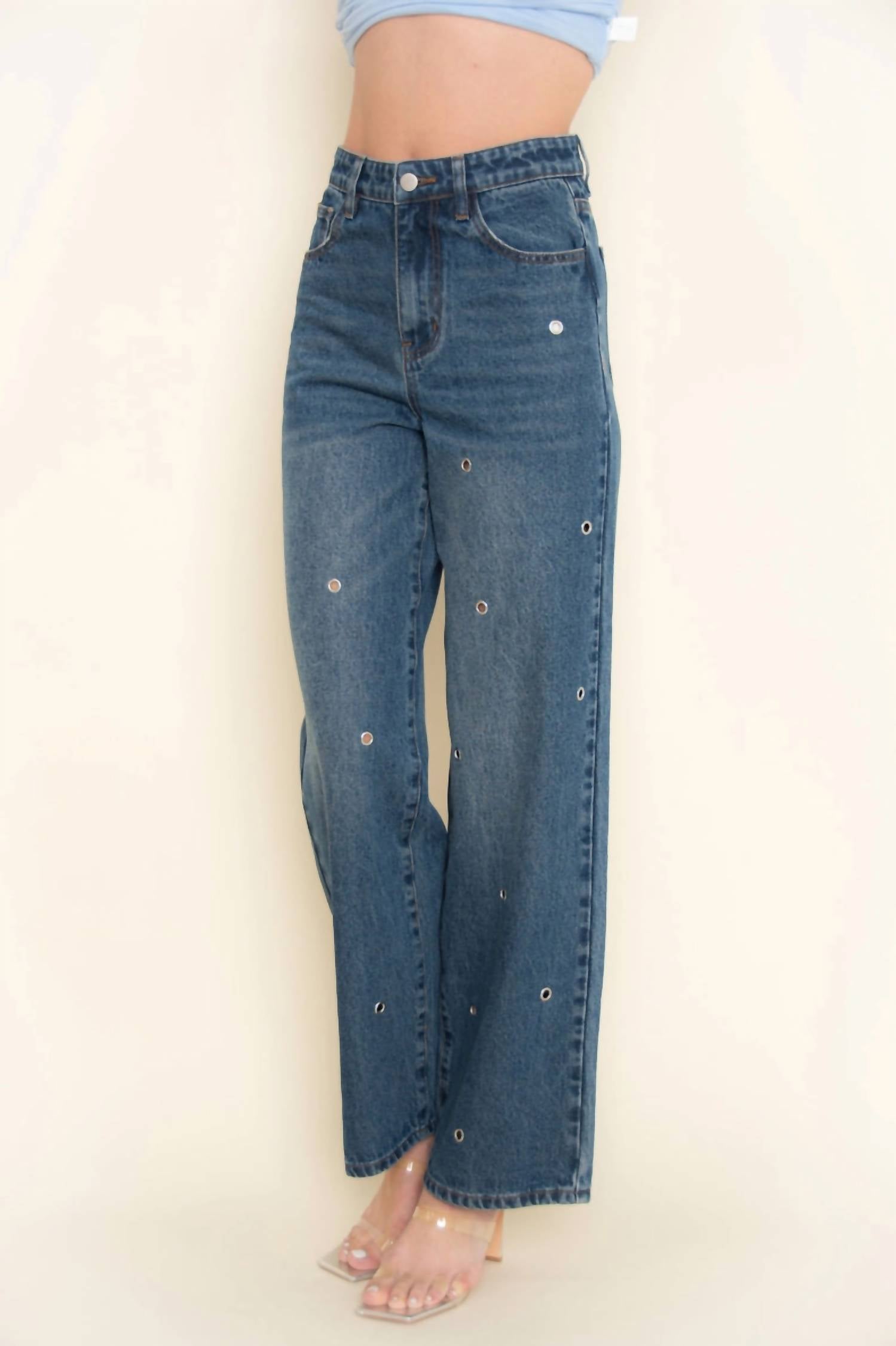Fore - Callista High Waist Wide Leg Jeans