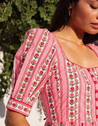 Pink City Prints - Sierra Midi Dress