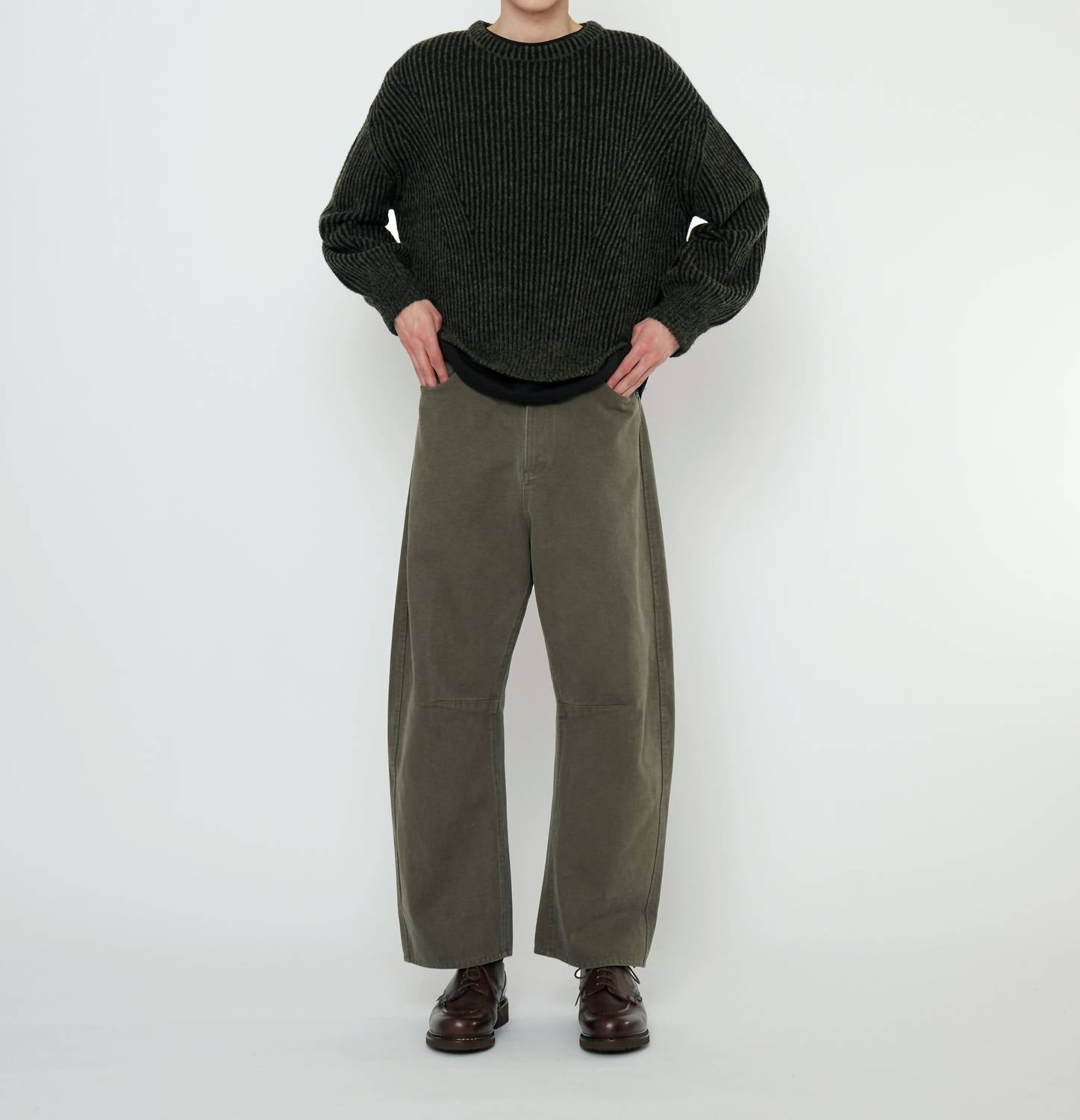 7115 By Szeki - Striped Poet Sleeves Sweater