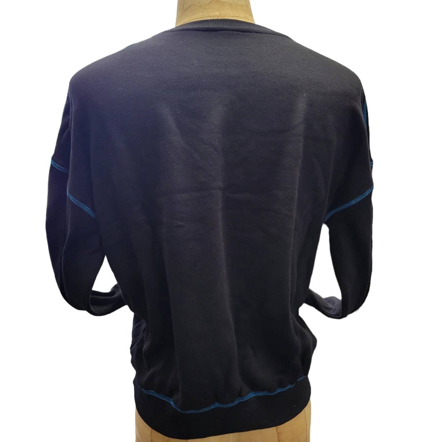 Eleven Paris - Contrast Seams Fleece Sweatshirt