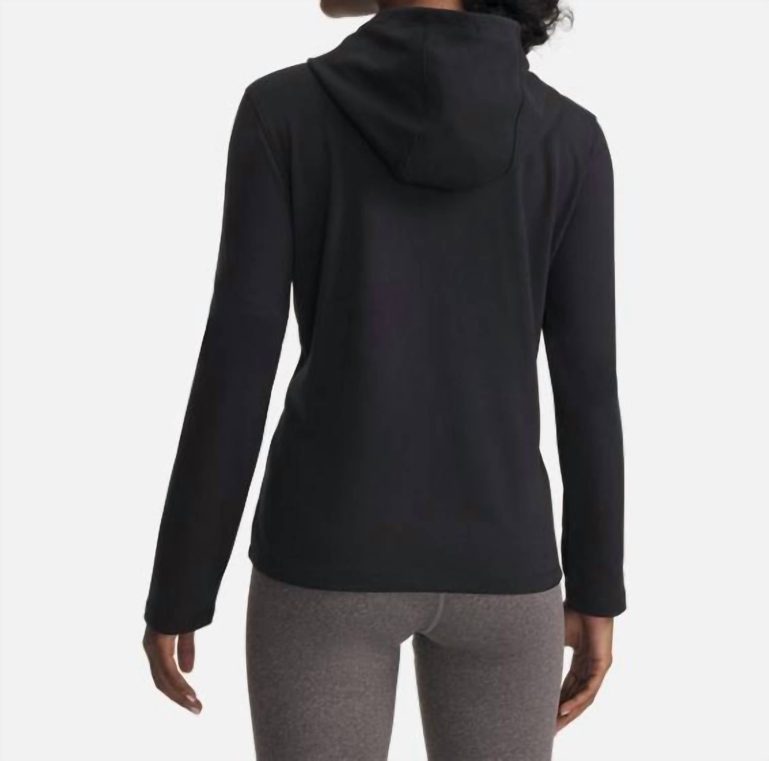 UNDER ARMOUR Coldgear Infrared Hoodie Sweatshirt in black - women's top - alternate view