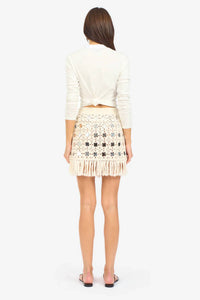 Le Superbe - Gypset Crochet Mirrored Mini Skirt