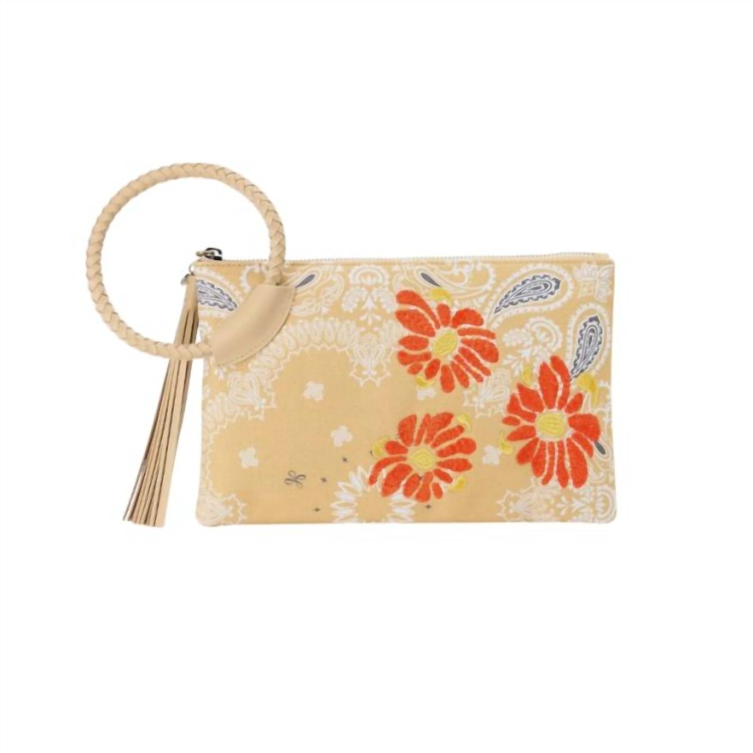 HOBO Women's Sheila Clutch Bag in sunset bandana - women's bag