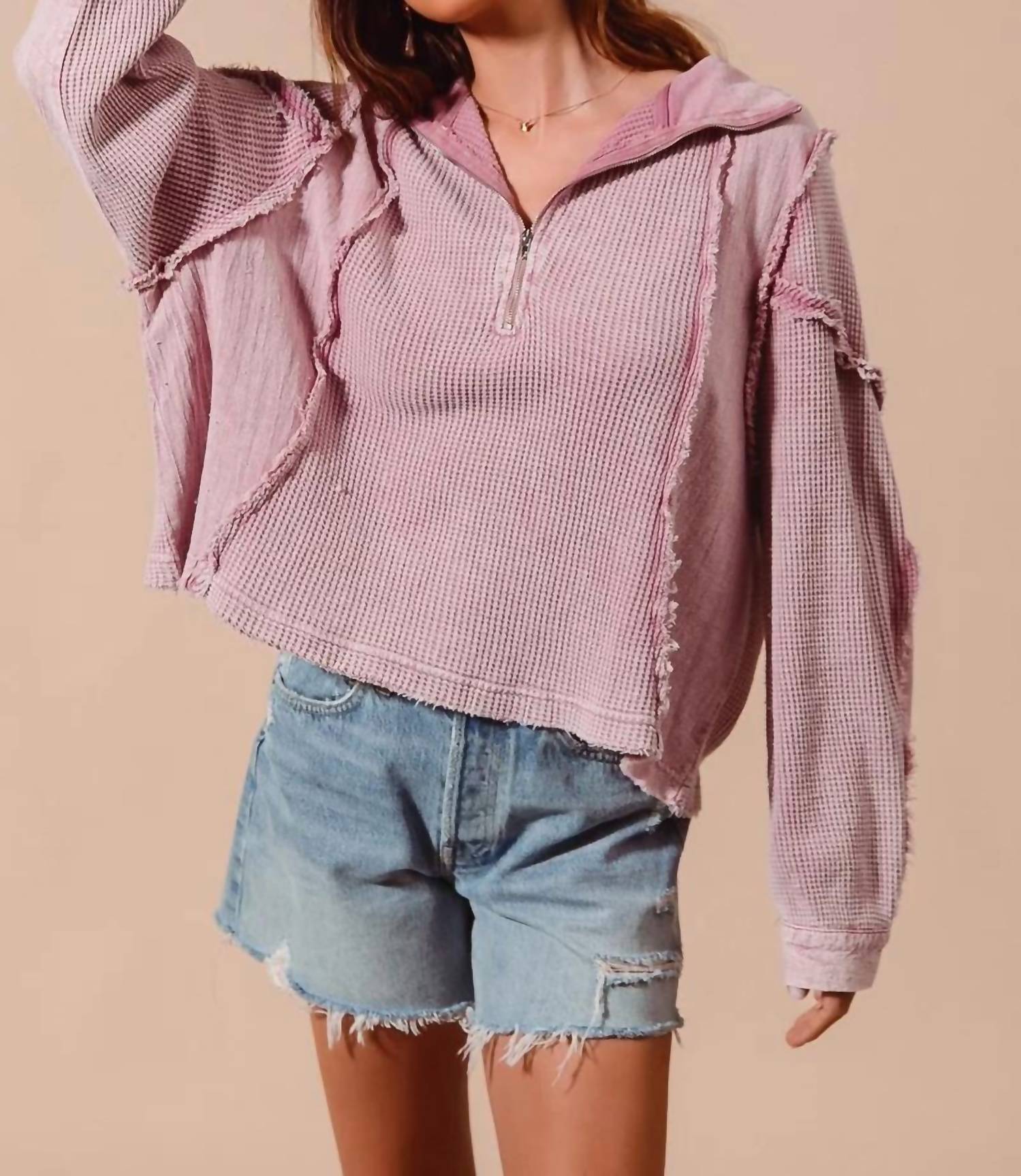 So Me - Lizzie Quarter Zip Sweater