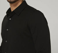 7Diamonds Girona Long Sleeve Shirt in black - men's shirt - detail view