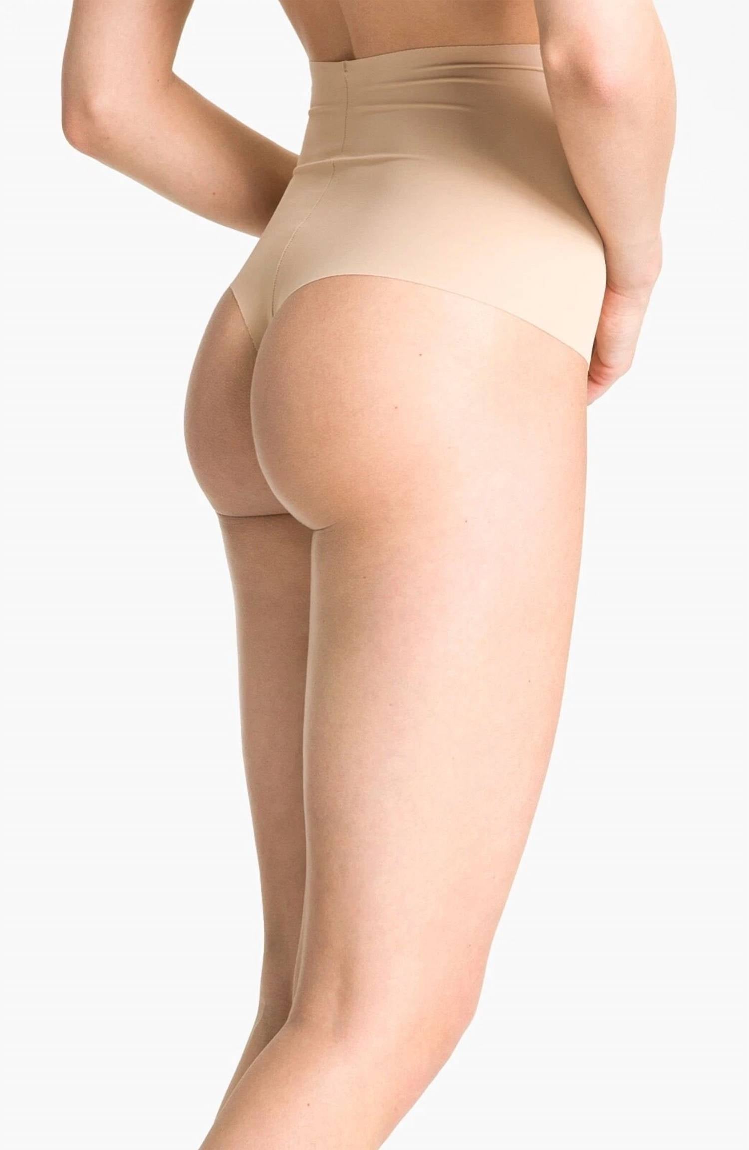 TC Fine Intimates Medium Control High-waist Thong Panty in nude - women's intimate - alternate view
