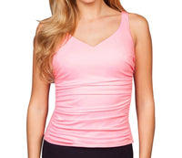 Miraclesuit Blockbuster Underwire Tankini Top in carnation - women's swimwear