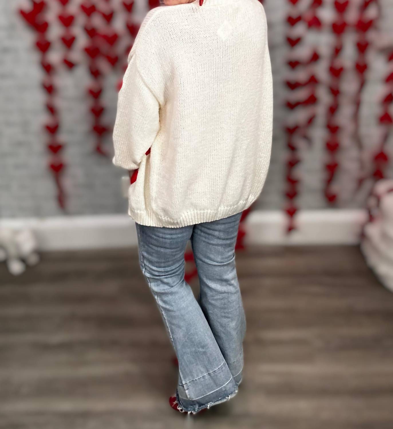 Michelle Mae - Oh My Hearts Sweater Cardigan
