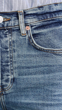 Re/Done - High Rise Wide Leg Crop Jeans