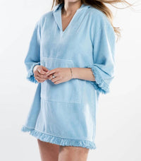 The Burgess Collection - Bailey Hooded Pullover Mini Dress