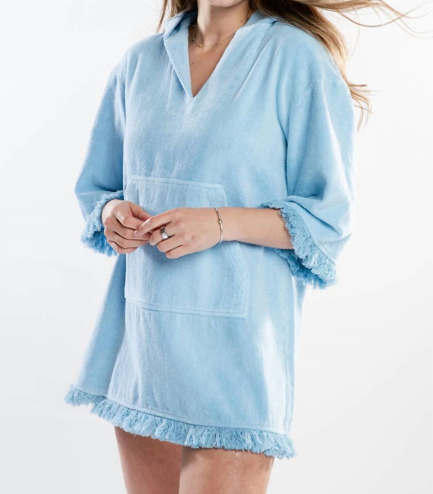 The Burgess Collection - Bailey Hooded Pullover Mini Dress