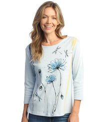 Jess & Jane - Cherish Floral Cotton Top - Plus