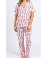 Shirley Stone - Short Sleeve Nutcracker Pajama Set