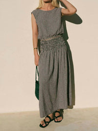 Z Supply - Merit Cropped Gingham Linen Top