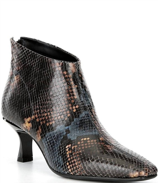 Donald Pliner - Women's Fanfair Snake Print Leather Shootie