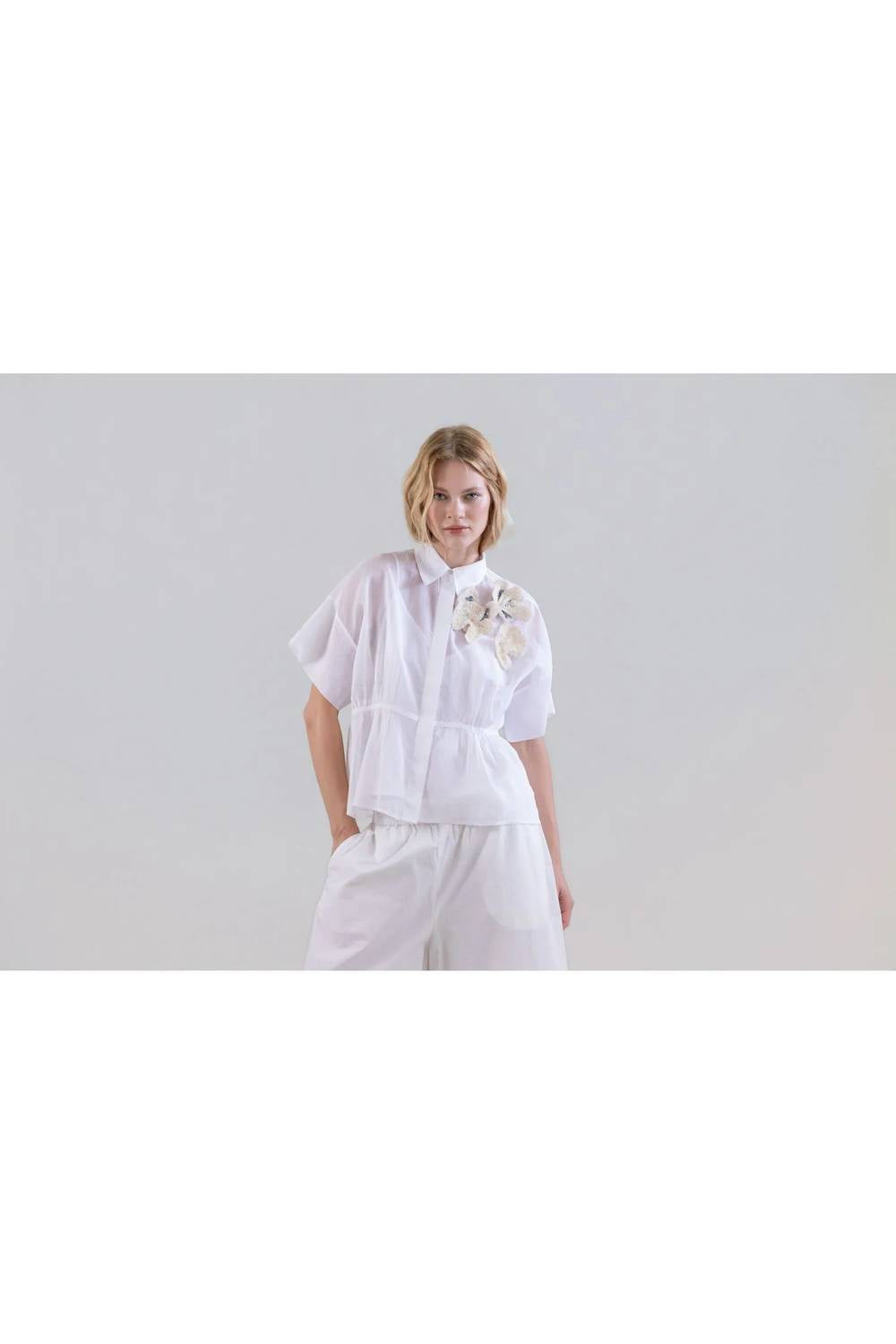 Psophia - Sheeer Organza Light Blouse