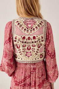 Maison Hotel Lola Vest in rosa rosae - women's jacket - alternate view