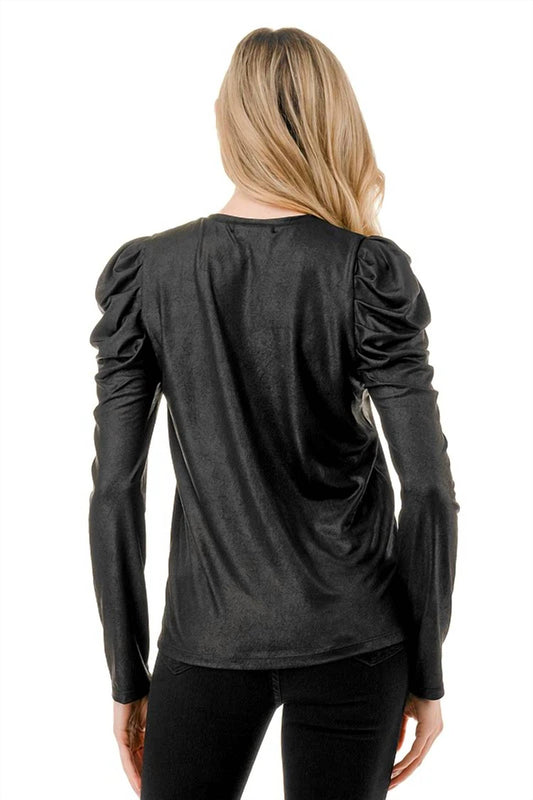 Ariella - Puff Sleeve Long Sleeve Top