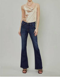 KanCan Mid-rise Flare Jeans in blue - women's jeans