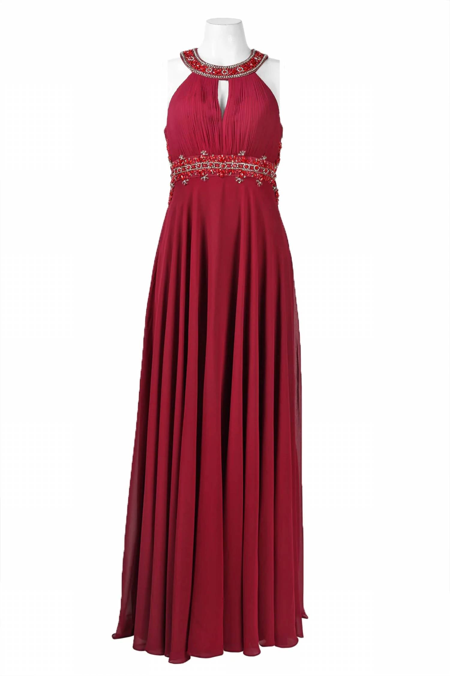 Sue Wong - Beaded Cutout Back Evening Dress