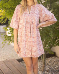 Voy - Stitch Detailed Short Sleeve Dress