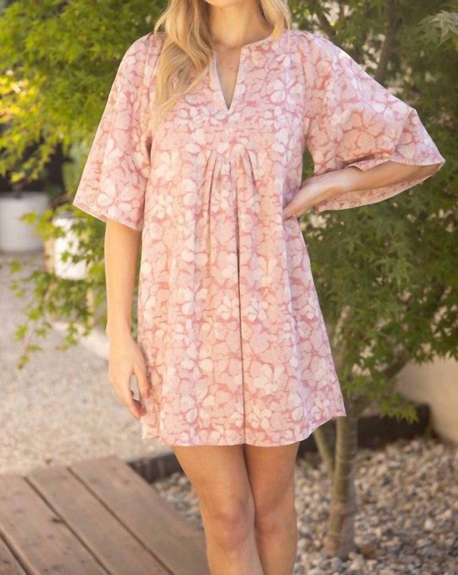Voy - Stitch Detailed Short Sleeve Dress