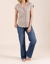Le Marais - Hampton Button Up Sleeveless Top