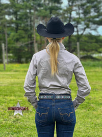 Panhandle - Women's Long Sleeve Solid Western Snap Shirt