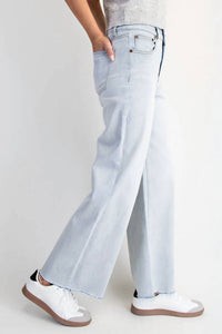 Cotierra - High Rise Wide Leg Denim Jeans