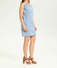 Fdj - Light Denim Wave Dress