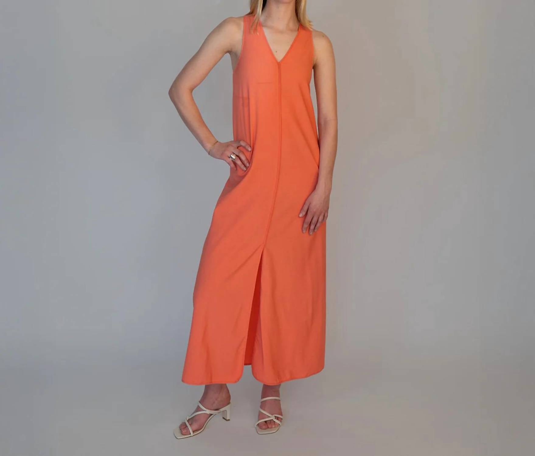 Alysi - V-Neck Maxi Dress