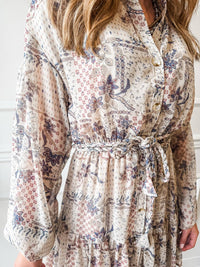 RESET by Jane Liz Meadowlane Dress in beige - women's dress - alternate view