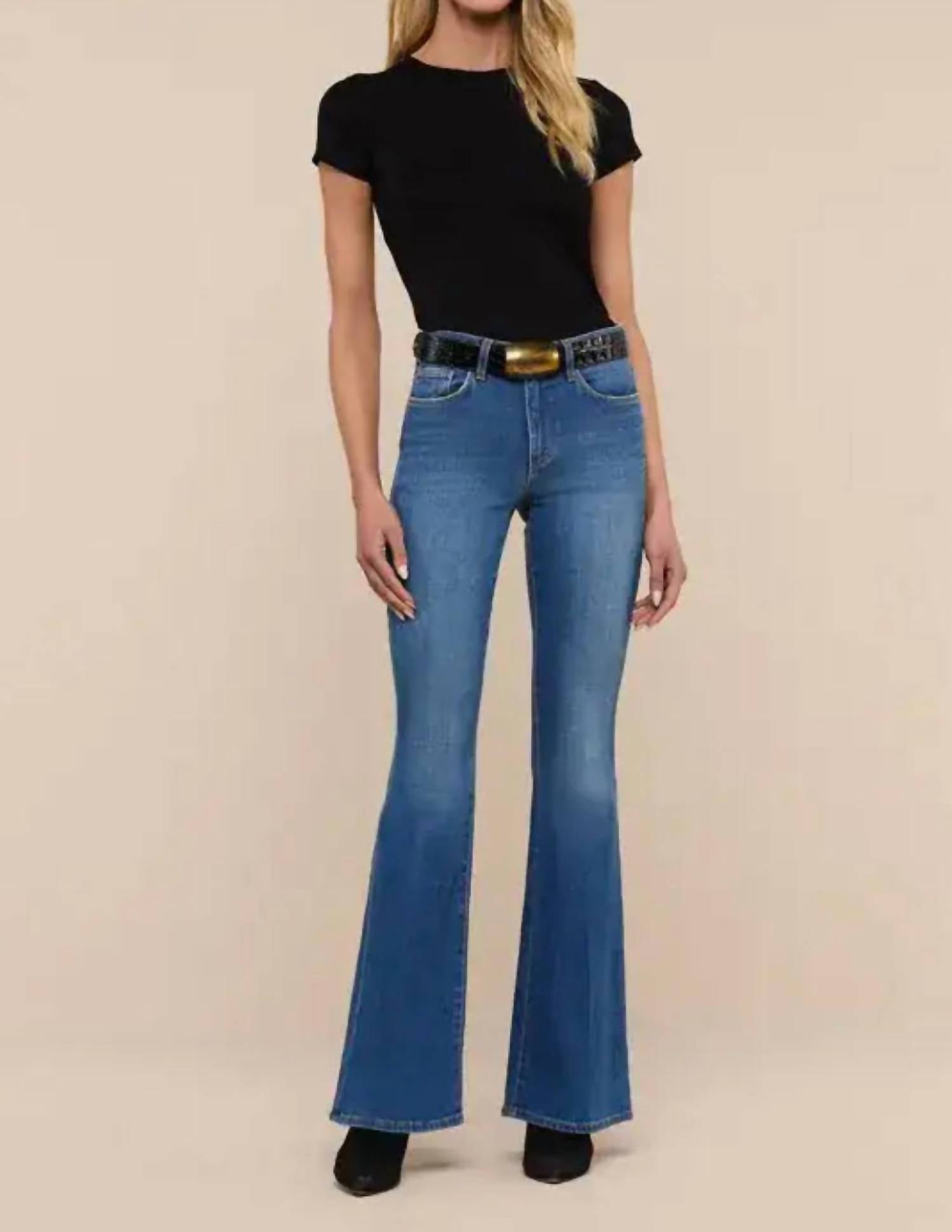L'Agence - Bell High Rise Flare Jeans