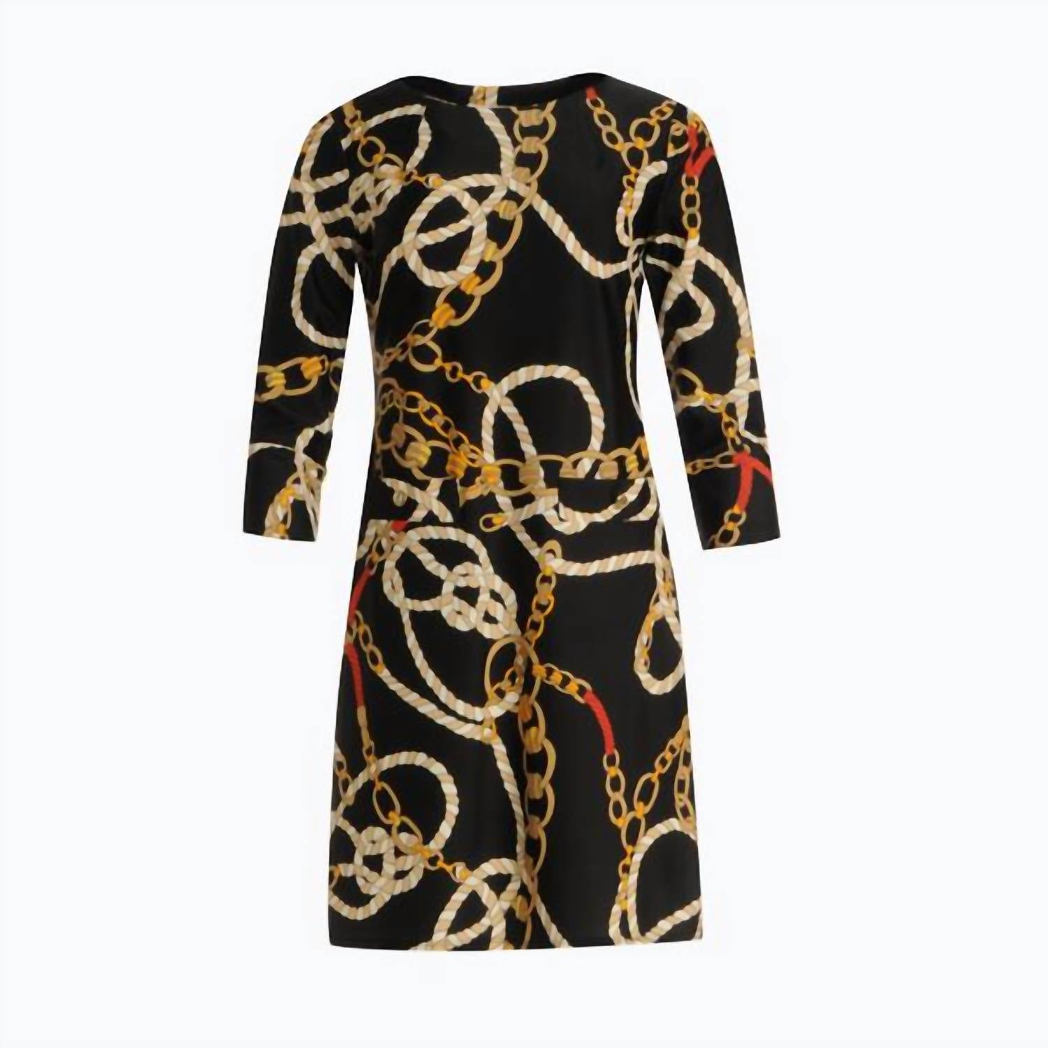 JUDE CONNALLY Ribbons & Chains Dress in black - women's dress - alternate view
