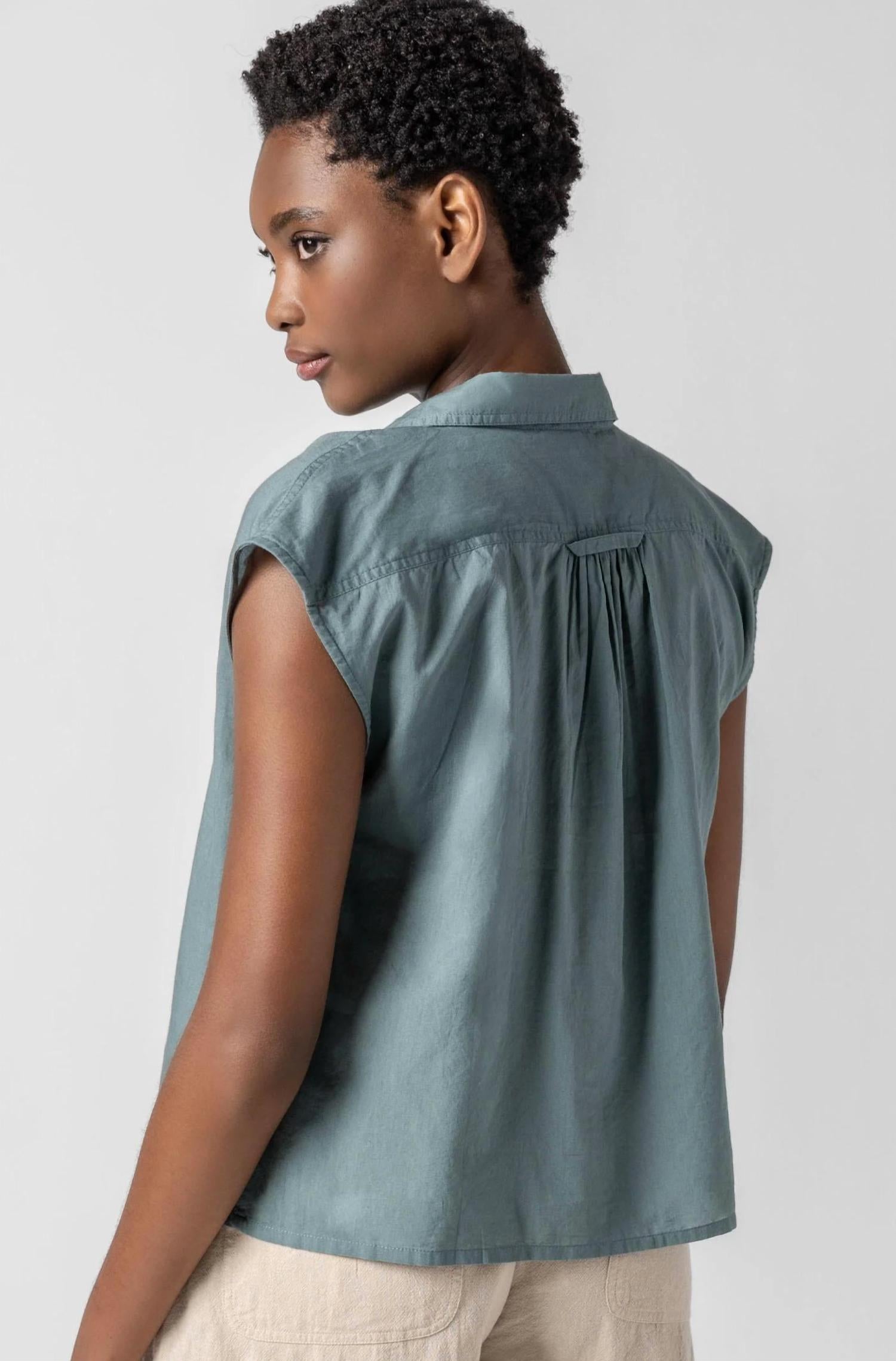 Lilla P - Short Sleeve Button Down Shirt