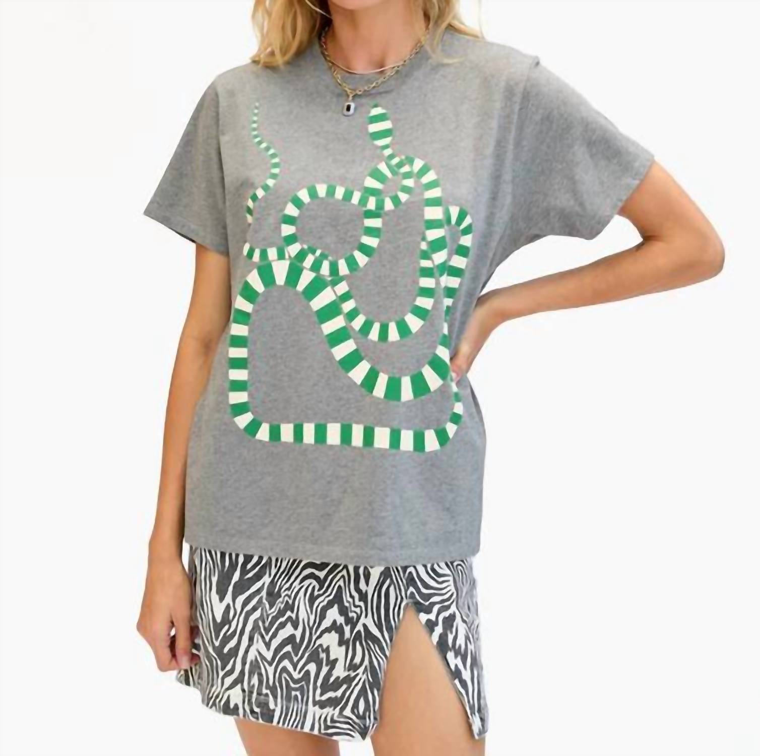 Clare V. - Snake Crewneck Tee