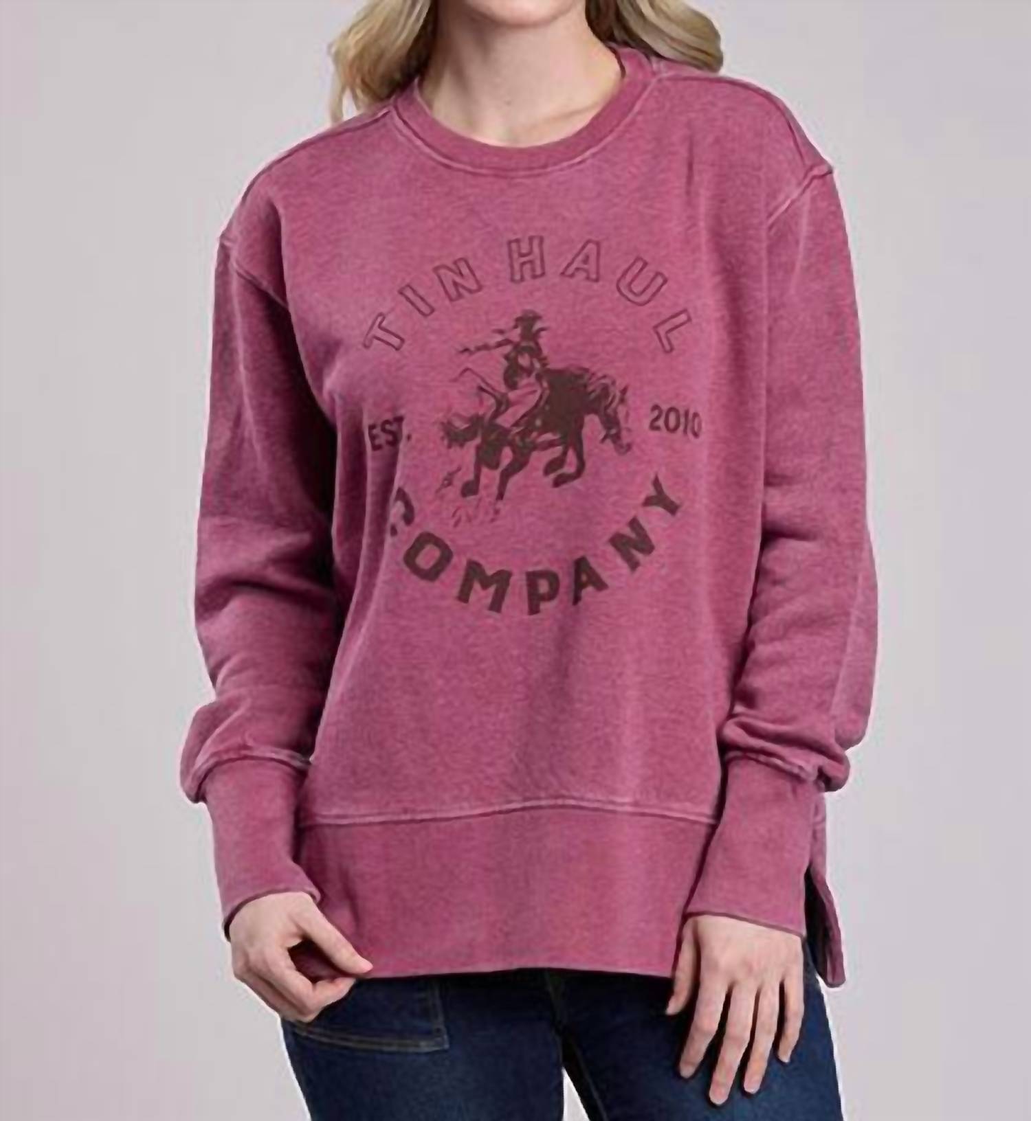 Tin Haul - Womens Horserider Screen Print Graphic Sweatshirt
