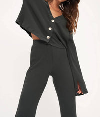 Project Social T - Dylan Rib Button Front Cardigan
