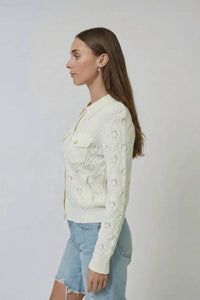 Central Park West - Allie Mixed Stitch Cotton Sweater