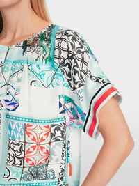 Marc Cain - Silk blouse in kimono shape