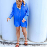 Illa Illa - Gabby Jacquard Button Down Romper