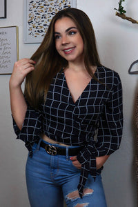She + Sky - Wrap Kimono Top