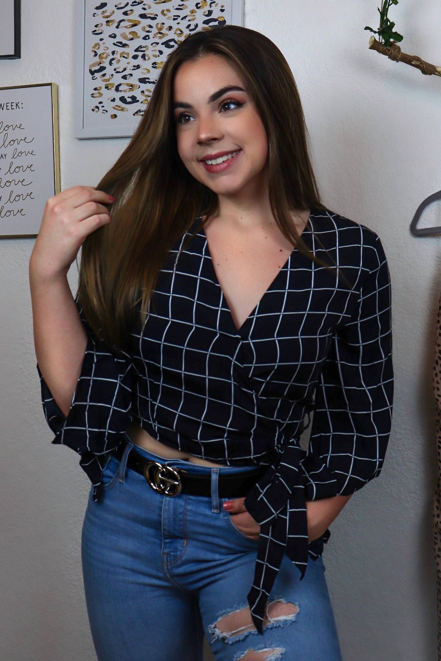 She + Sky - Wrap Kimono Top