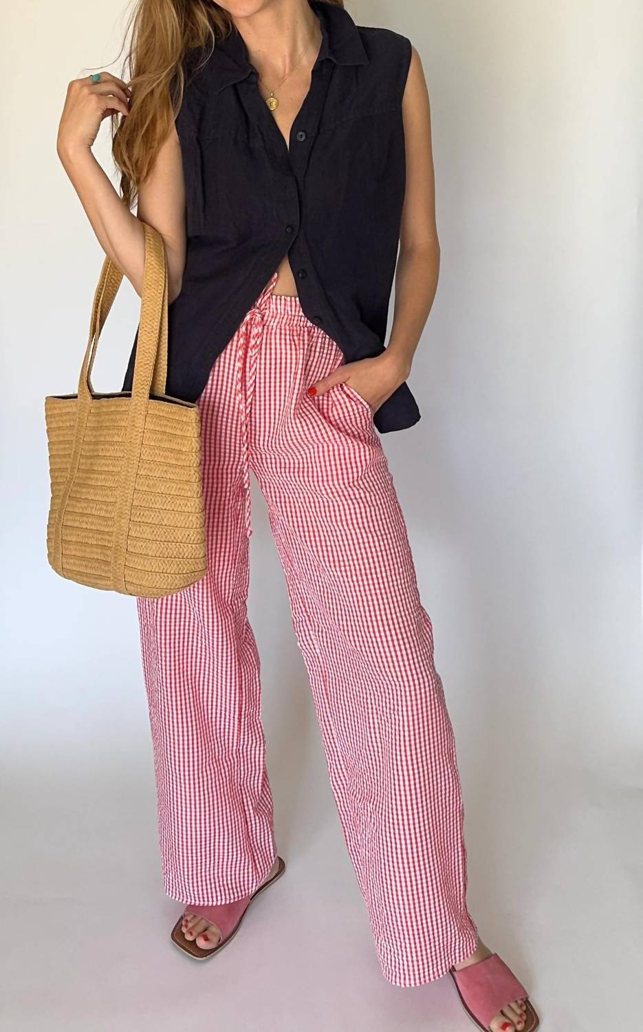 Jade By Jane - Gingham Boxer Pants