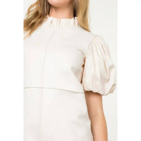 Thml - Puff Sleeve Suede Dress