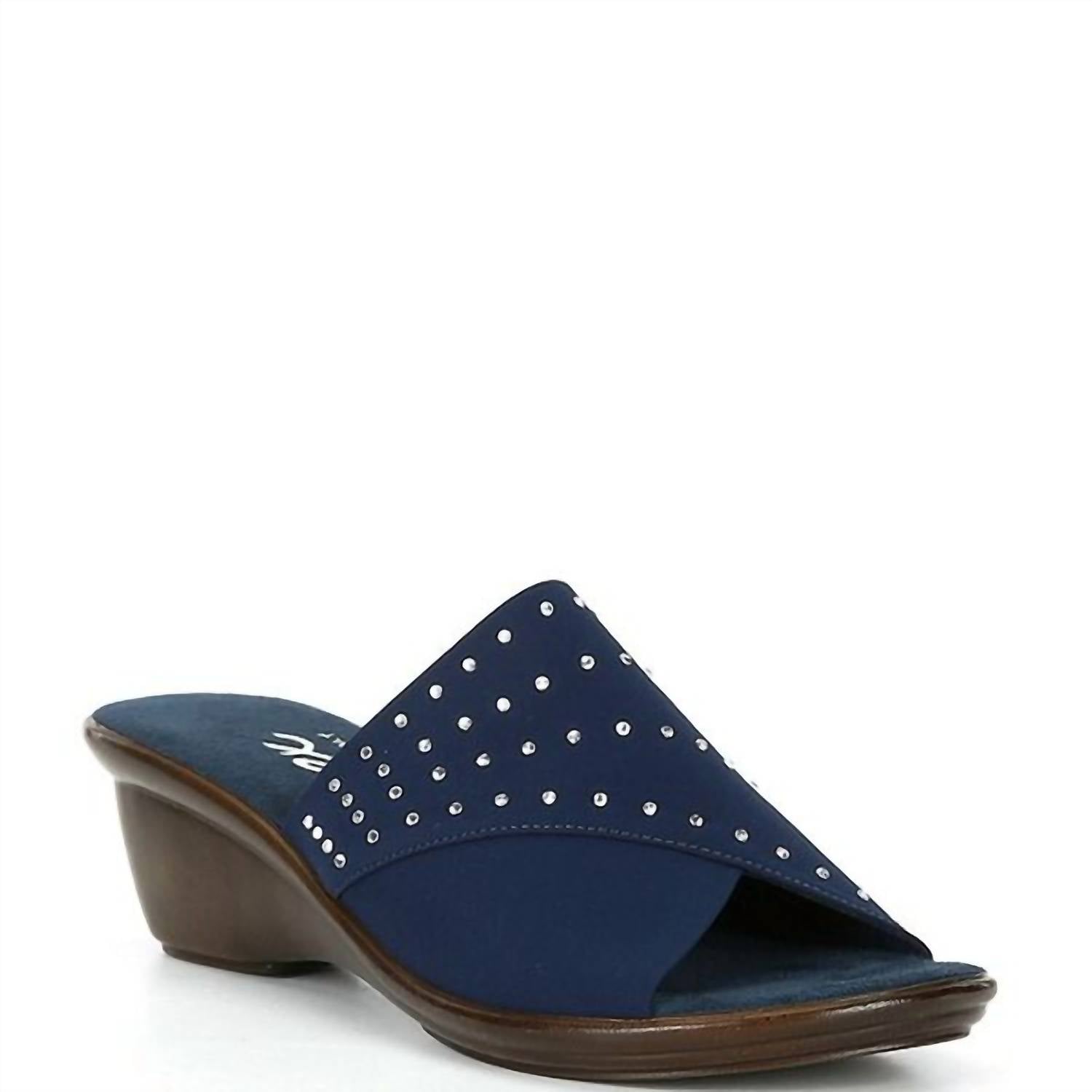 Onex - Women's Nori Rhinestone Elastic Wedge Sandals