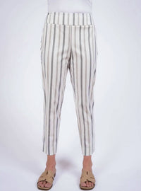 Lisette - Notched Slim Ankle 26" Pants